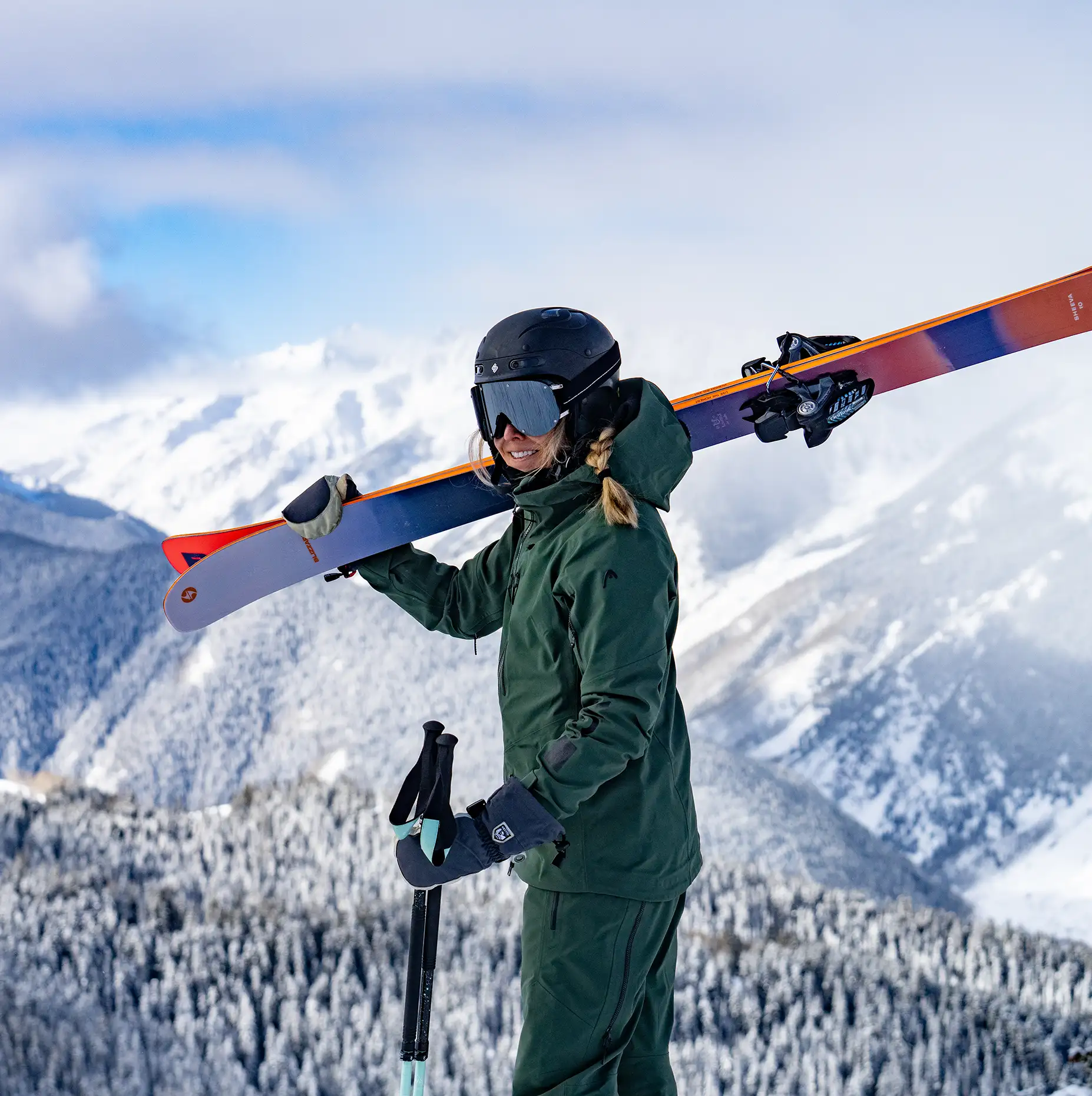 Woman skier at Aspen
