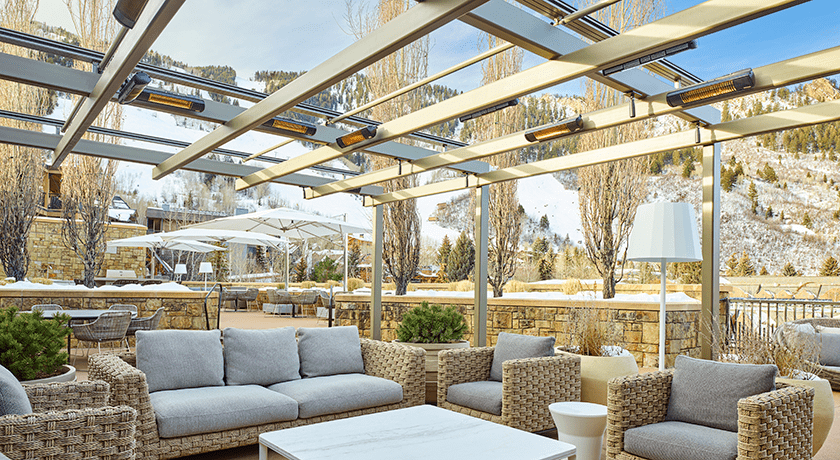 Rooftop lounge