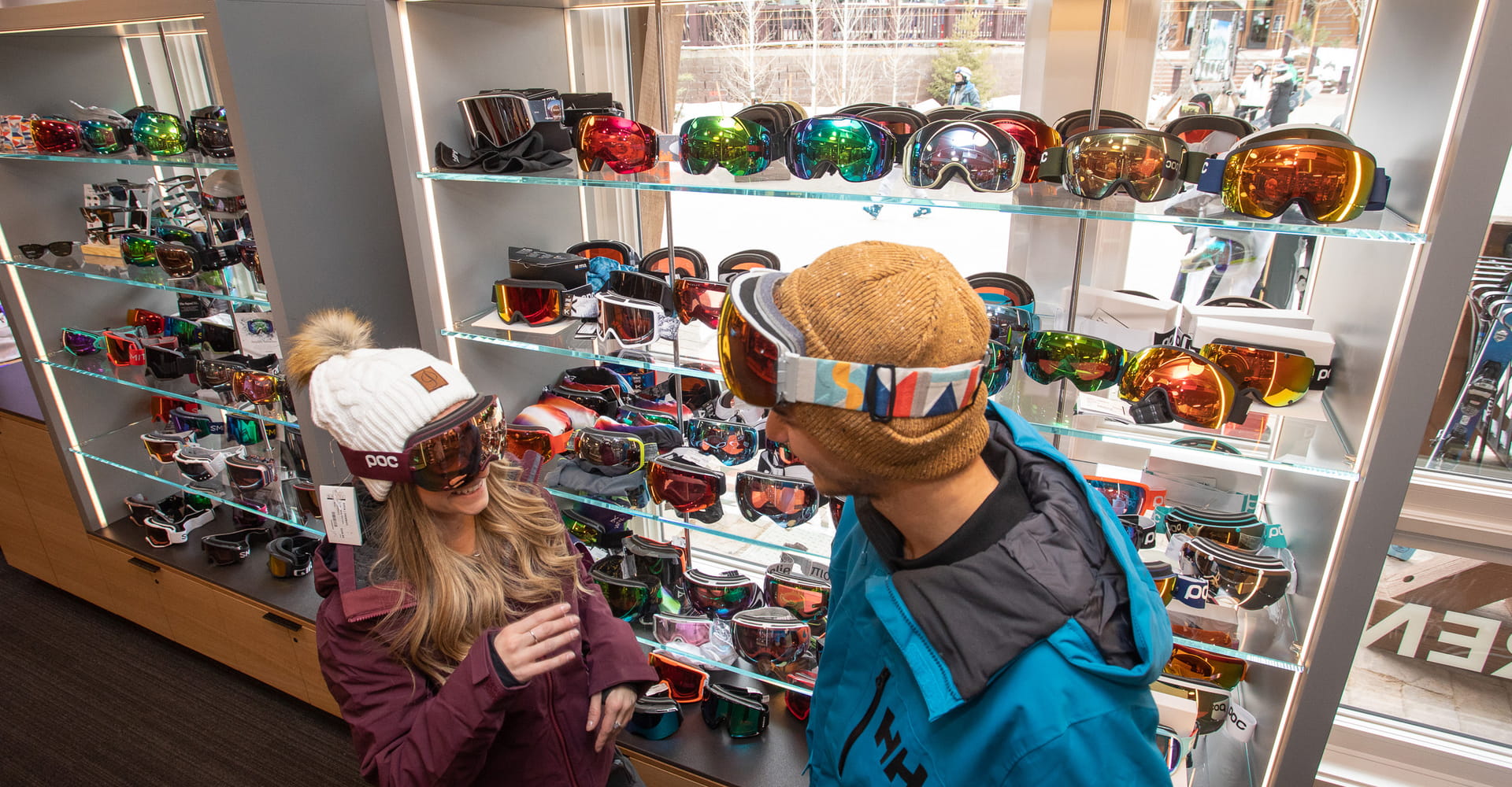 Shopping for ski gear in Aspen, Colorado